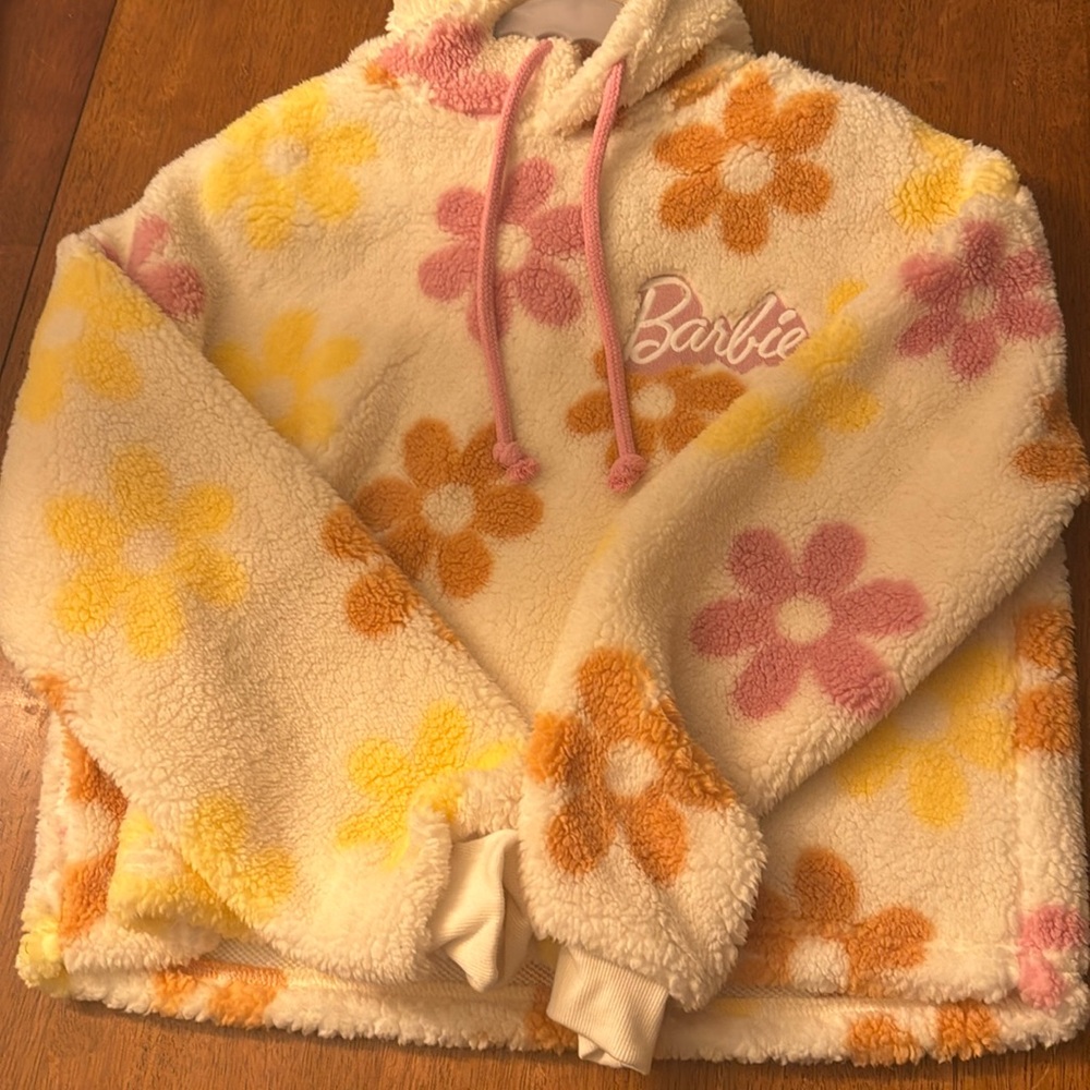never worn barbie cropped sweatshirt
